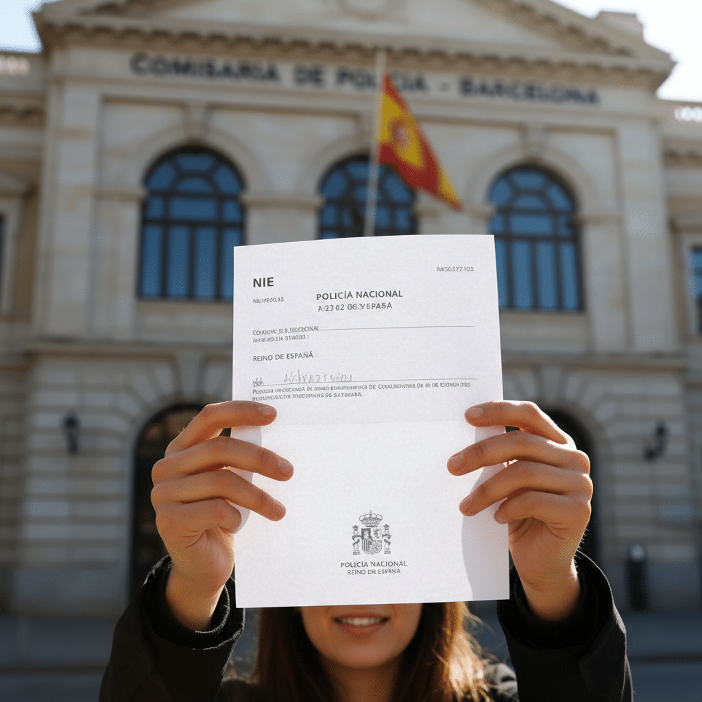 Человек получил NIE в испании