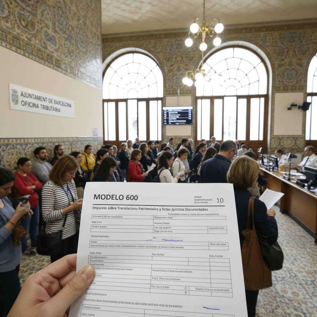 Очередь в офисе налоговой службы.